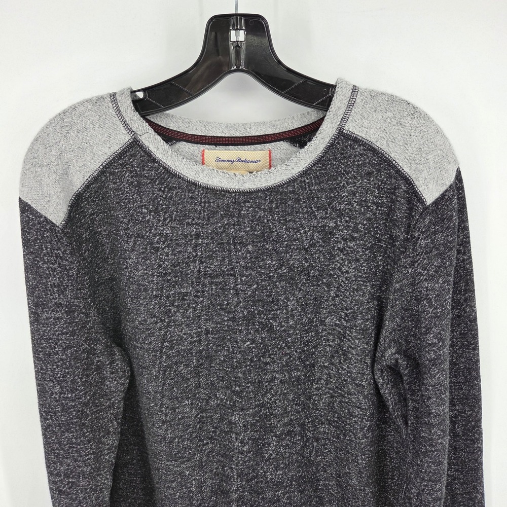 Tommy Bahama Men Crew Neck Long Sleeve Heathered Pullover Sweatshirt M - Picture 2 of 5